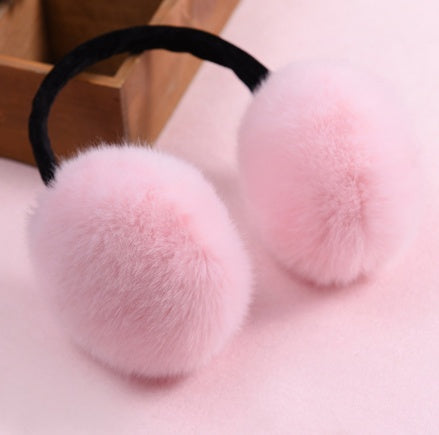 Winter Earmuff  Rabbit Women Fur Earmuffs Winter Ear Warmers Large Plush Girls And Boys Ear Warmers Earmuffs