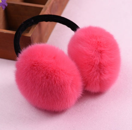 Winter Earmuff  Rabbit Women Fur Earmuffs Winter Ear Warmers Large Plush Girls And Boys Ear Warmers Earmuffs