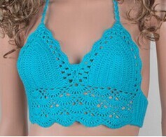 Bikini Women's Beach Underwear Casual Hand Crocheting Sling Top Ladies